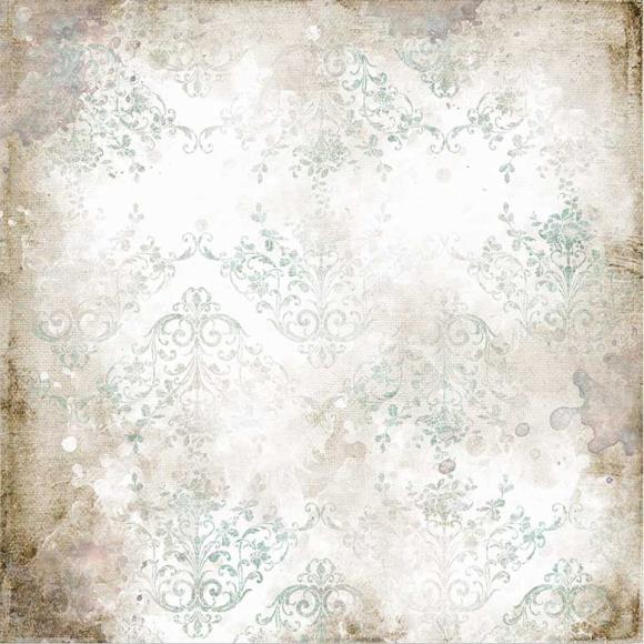 Stamperia Scrapbook Paper Sheet, 12x12 - Threads Texture, Romantic