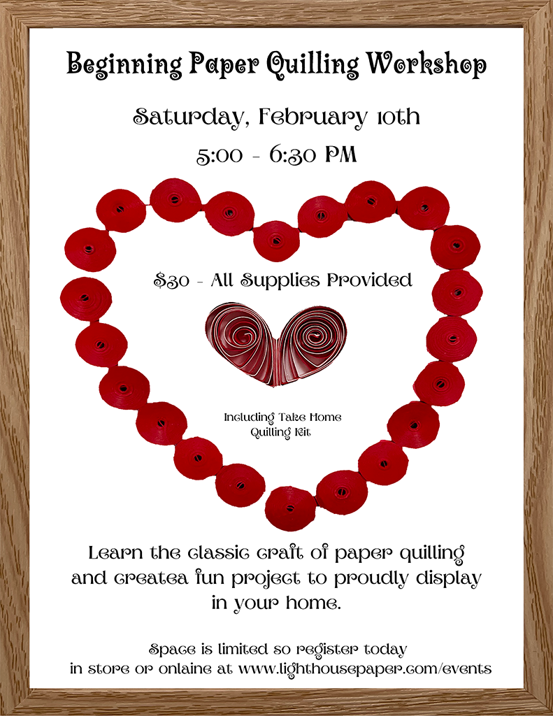 2/10/2024 - Beginning Paper Quilling Workshop w/ Kristy Mavis