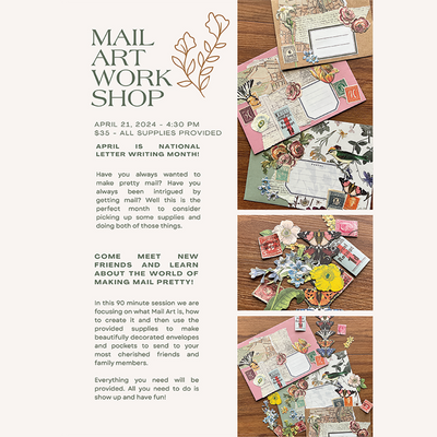 4/21/2024 - Mail Art Workshop with Skylar Hand