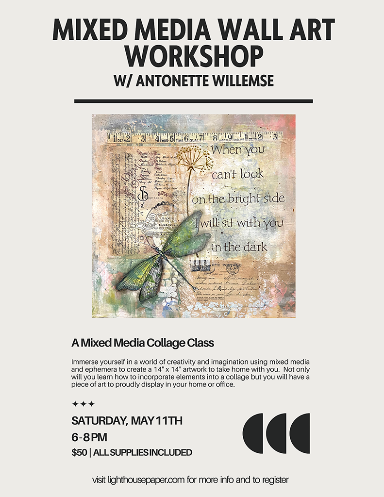 Sat. May 11th, 6 PM  Mixed Media Wall Art Class