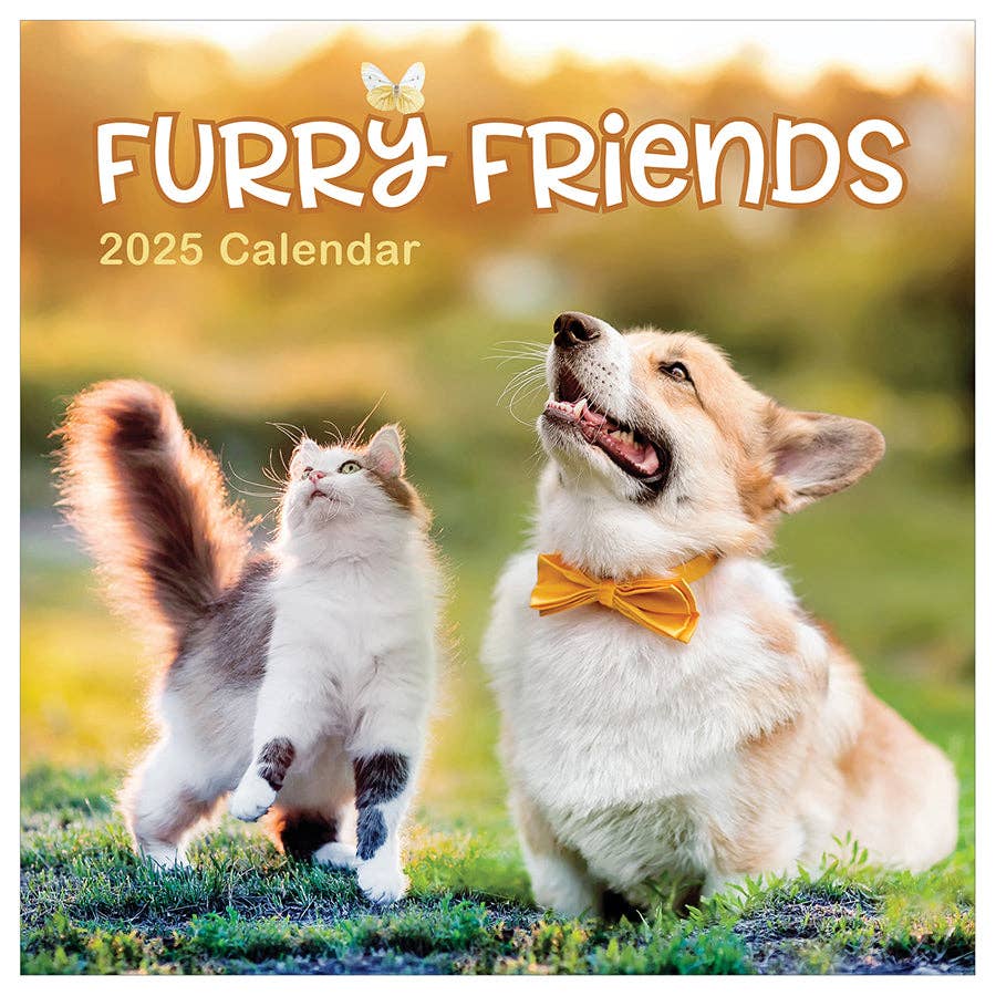 2025 Furry Friends Wall Calendar