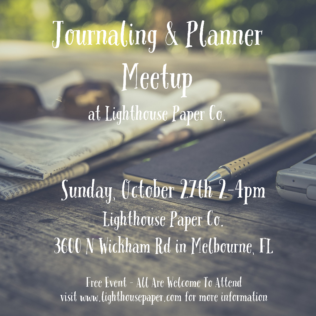 Sunday October 27th at 2 PM | Journal & Planner Meetup