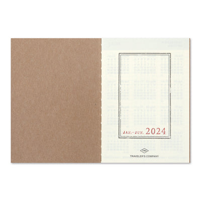 Traveler's Notebook 2024 Weekly Diary Refill, Passport Size