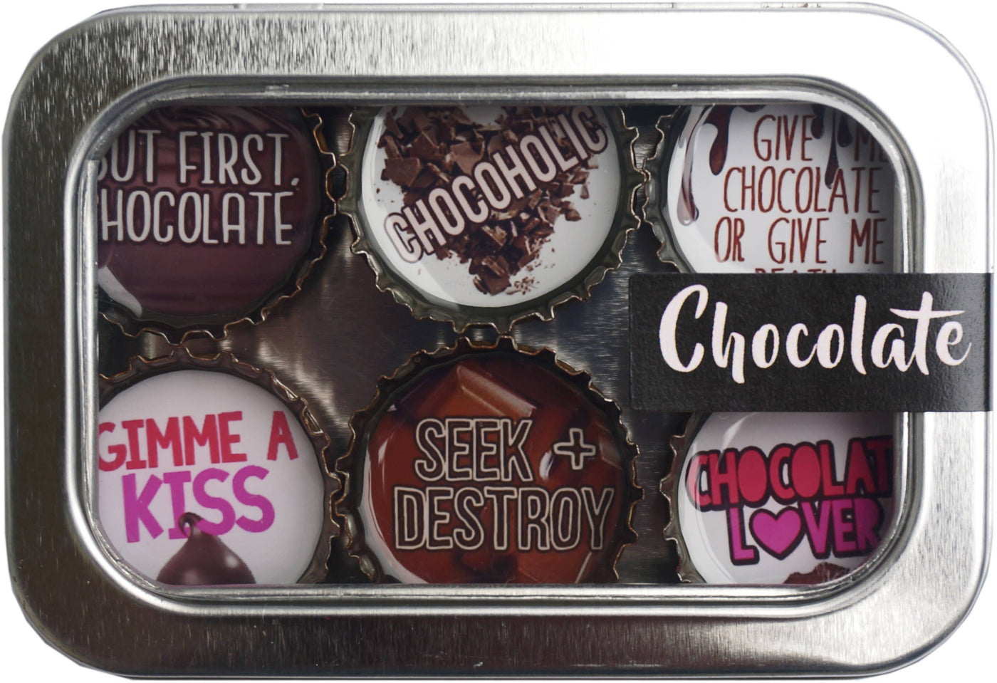 Chocolate Bottle Cap Magnet Set