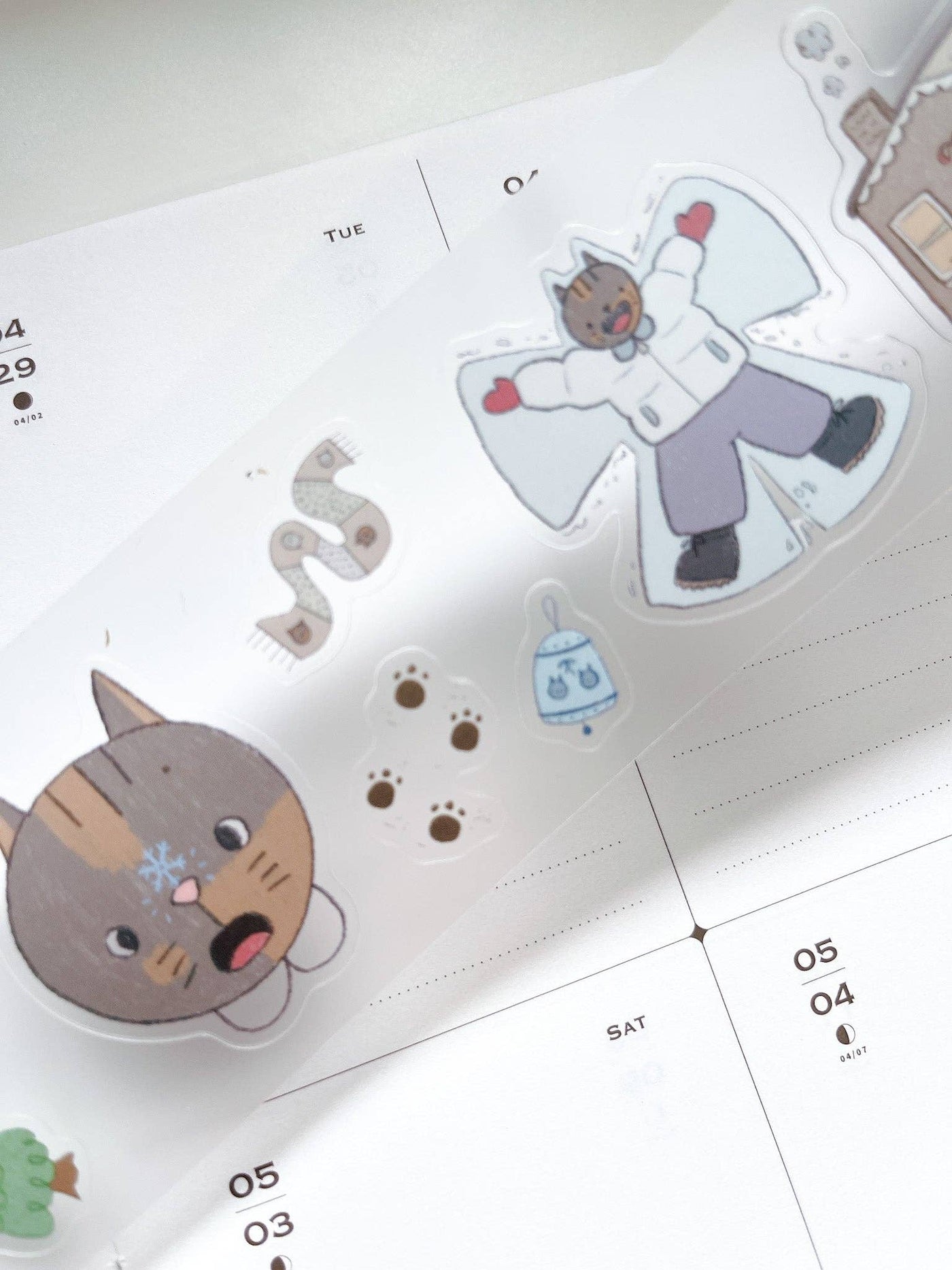 Kuboandlucy x Dana Ate Oatmeal All Four Seasons Kiss Cut Tape, Clear Matte