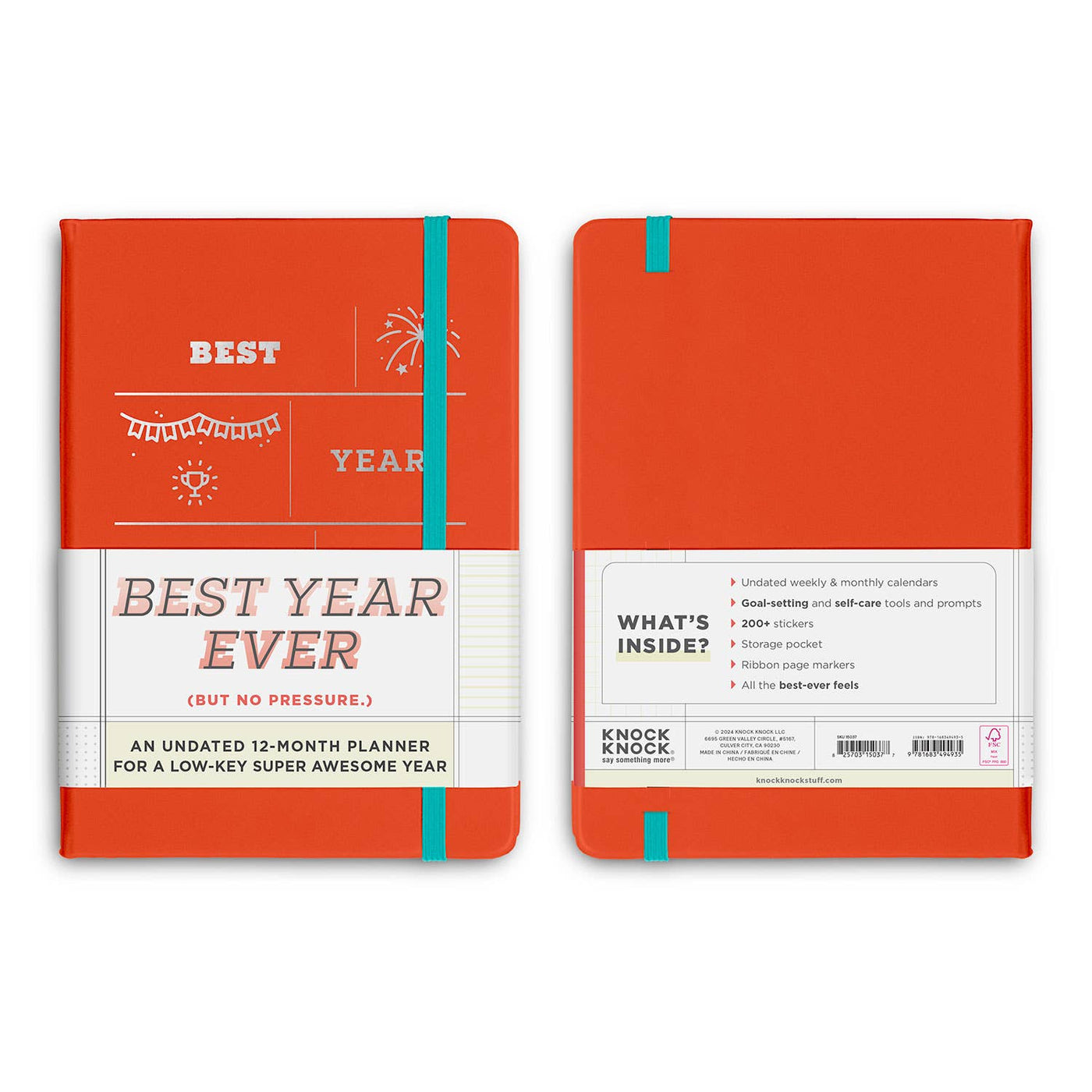 Knock Knock - Best Year Ever Large Hardcover Planner