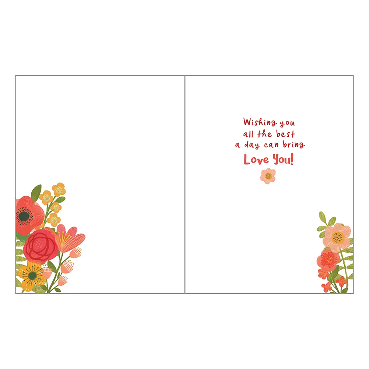 Flowers for Mom Birthday Card
