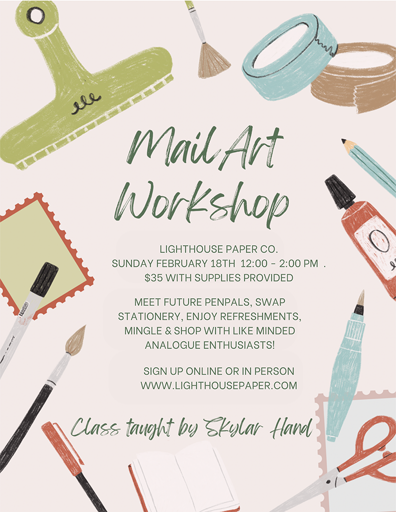 2/18/2024 - Mail Art Workshop with Skylar Hand