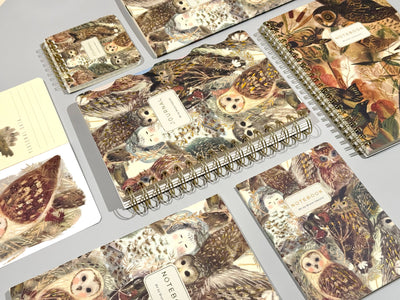 Lined Pocket Art Journal, Owls