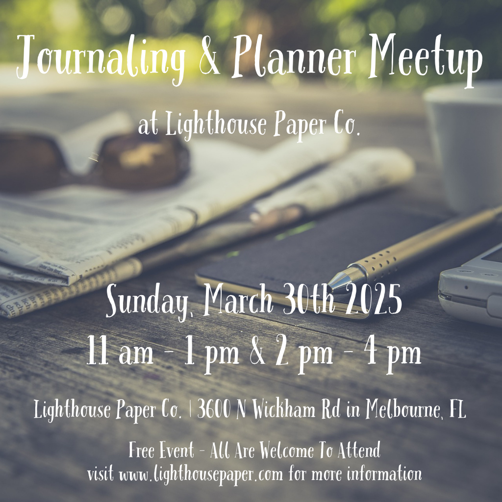 Sunday March 30th at 11 AM & 2 PM | Journal & Planner Meetup