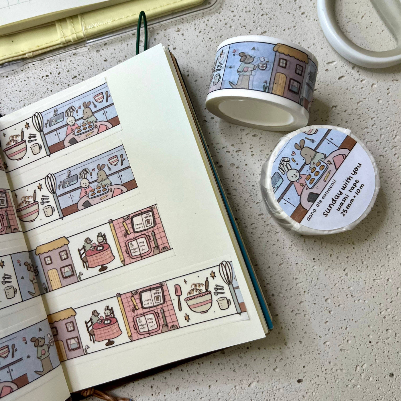 Dana Ate Oatmeal! Sunday With You Washi Tape