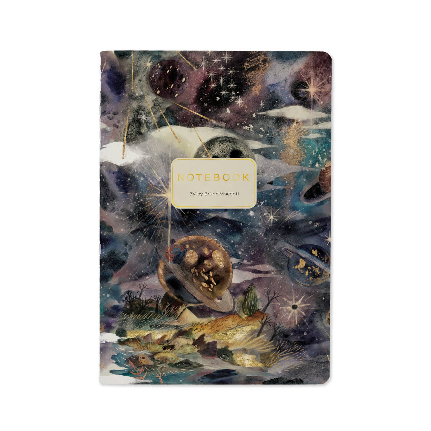 40 Page Lined Notebook, A5 - Galaxy