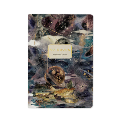 76 Page Softcover Ruled Notebook, A5 - Galaxy