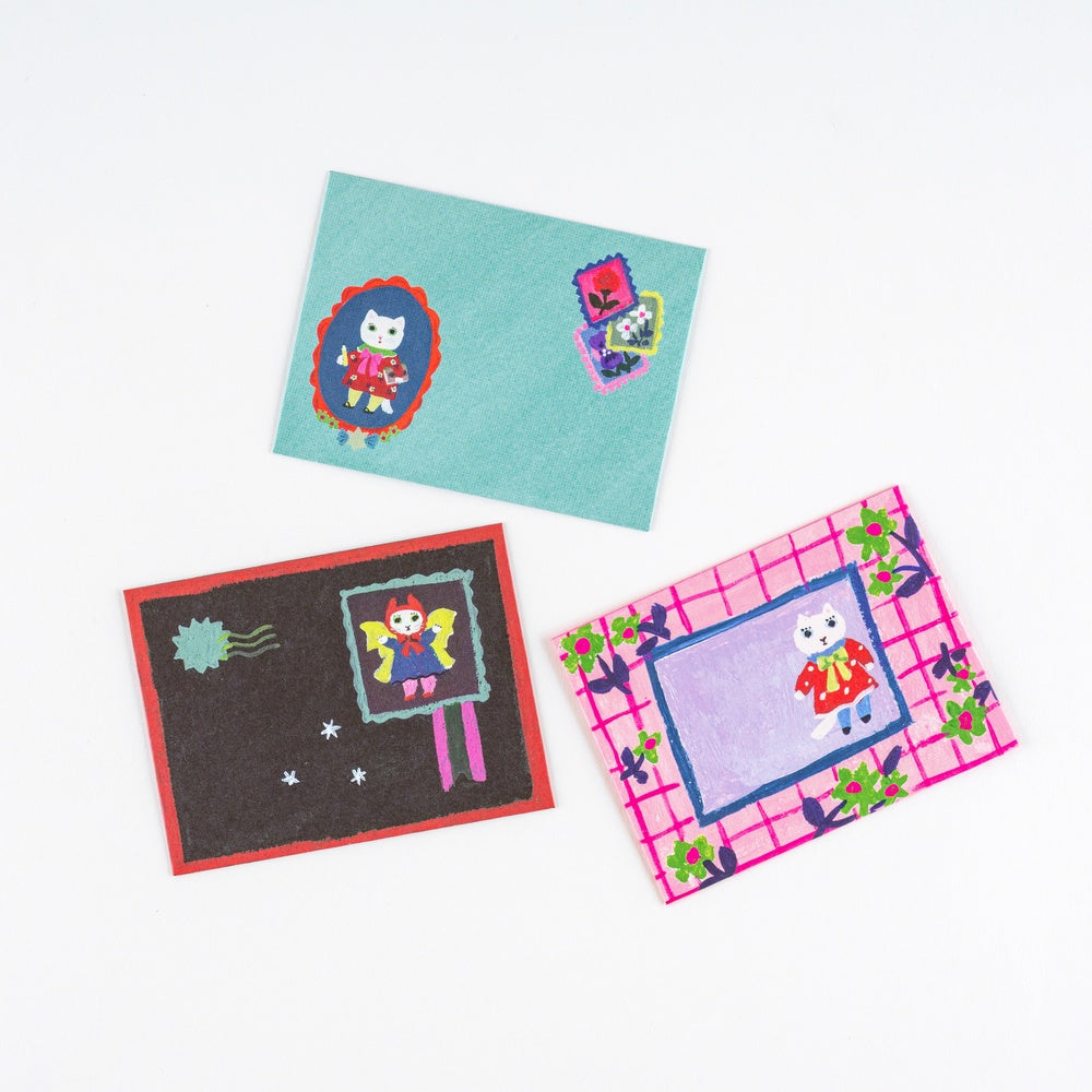 Hobonichi Techo 2026 Mini Letter Set - Yumi Kitagishi: White Cat