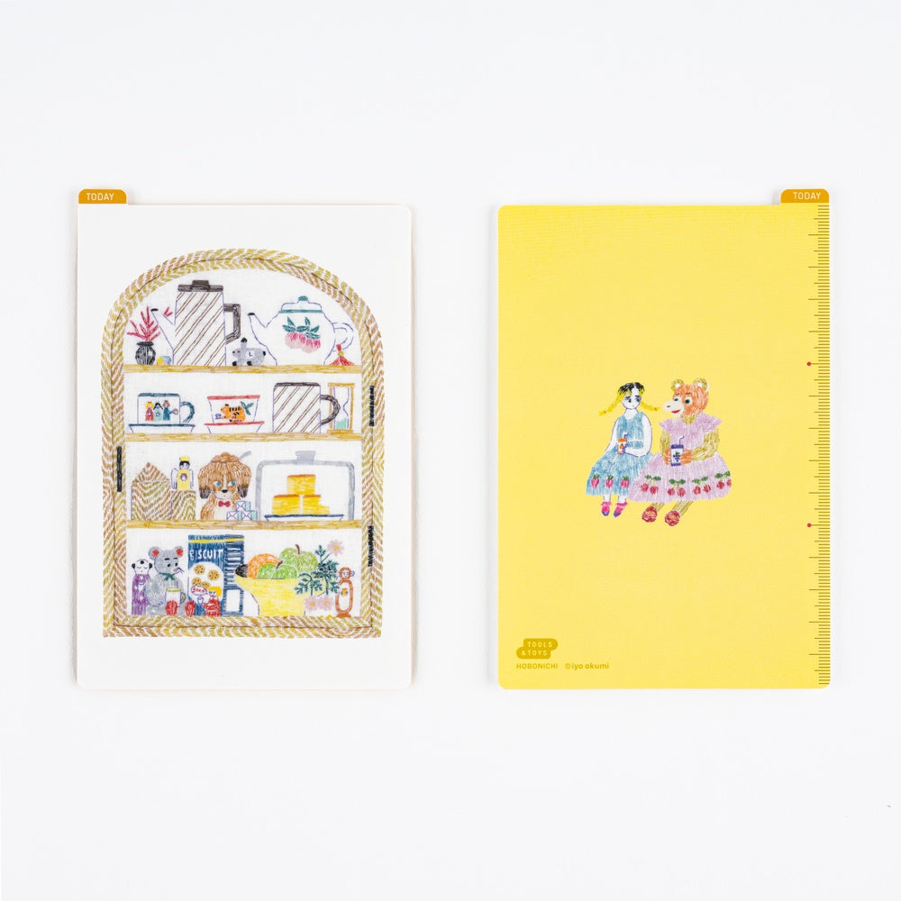 Hobonichi Techo 2026 Pencil Board, A6 - Iyo Okumi: Happy Tea Teapot Shelf