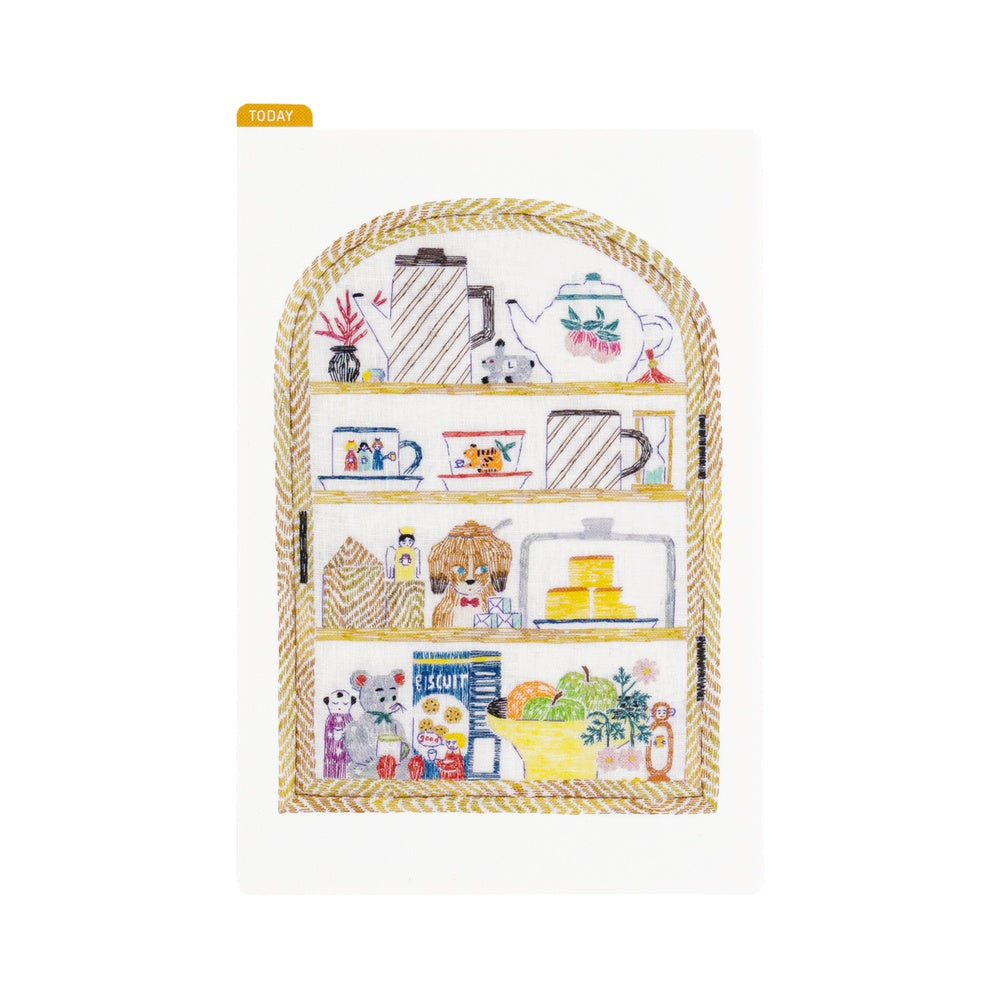 Hobonichi Techo 2026 Pencil Board, A6 - Iyo Okumi: Happy Tea Teapot Shelf