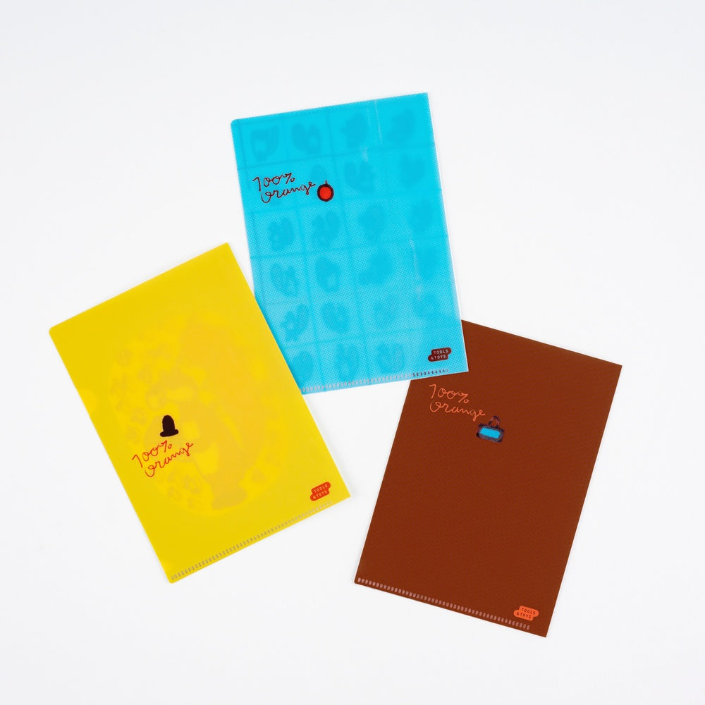 Hobonichi Techo 2026 3 Folder Set, A6 - 100% ORANGE: Squirrel’s Moving Day