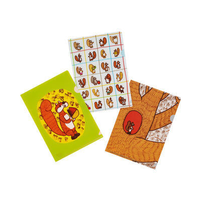 Hobonichi Techo 2026 3 Folder Set, A6 - 100% ORANGE: Squirrel’s Moving Day