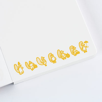 Hobonichi Paper(s) Notebook, A6 - 100%ORANGE: Squirrel Appears