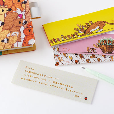 Hobonichi Techo 2026 Letter Set - 100% ORANGE: Squirrel’s Moving Day