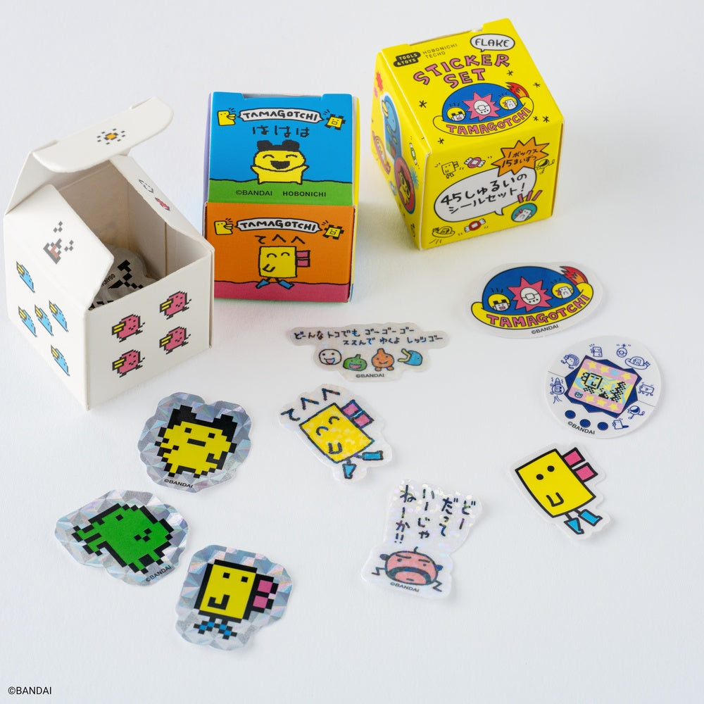 Hobonichi Flake Stickers - Tamagotchi (Set of 3 Boxes)