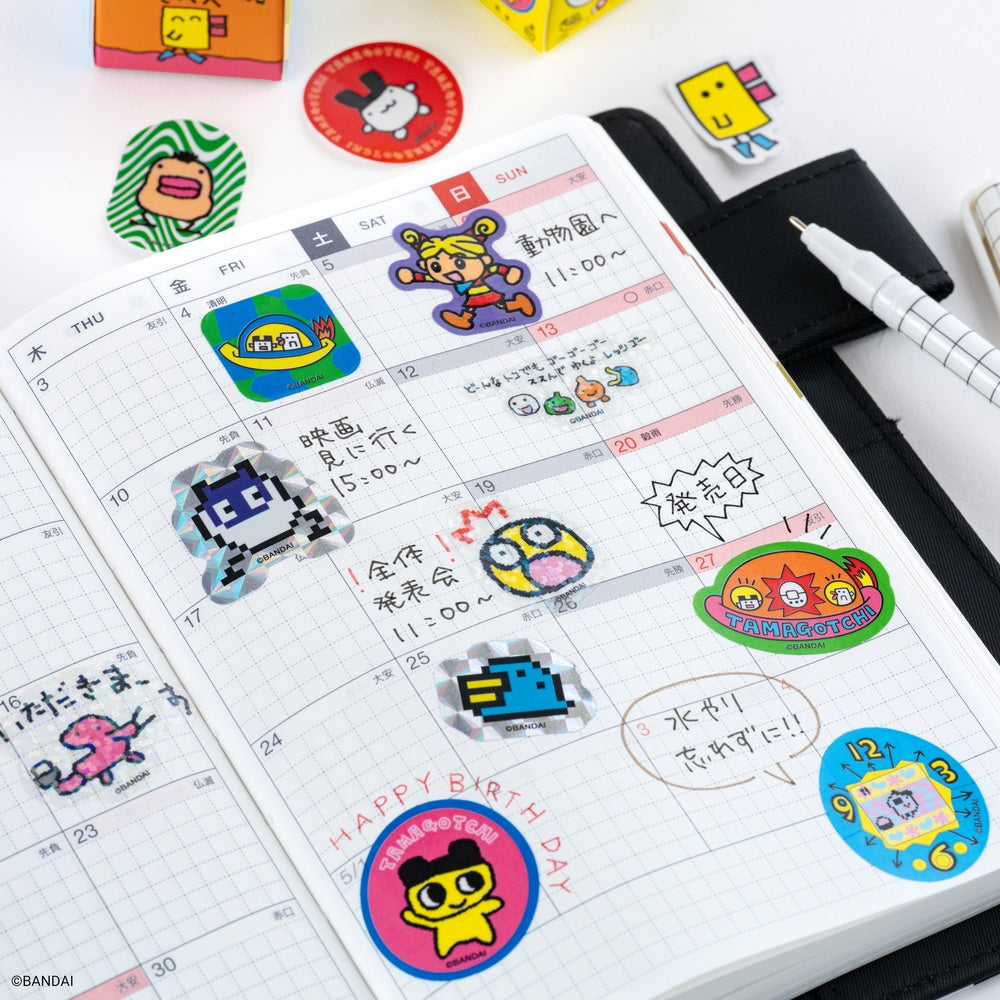 Hobonichi Flake Stickers - Tamagotchi (Set of 3 Boxes)