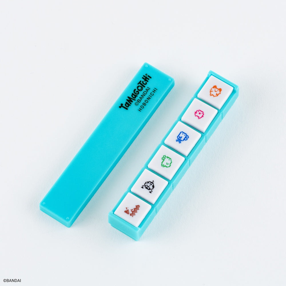 Hobonichi Techo 2026 Kodomo no Kao Pochitto6 Push Button Stamp - Tamagotchi
