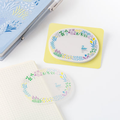 Hobonichi Techo 2026 See-Through Sticky Notes - Yuri Sanae: Forest Lake