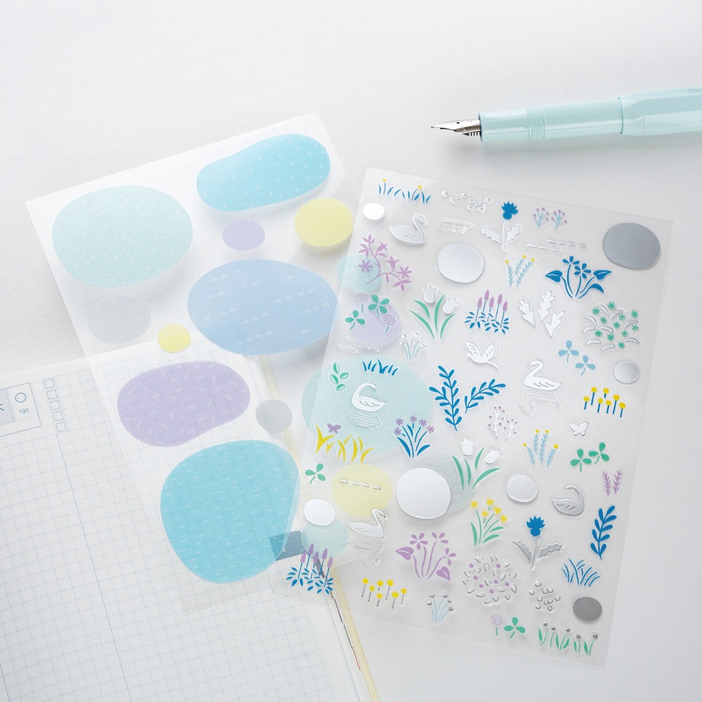 Hobonichi Techo 2026 Layering Stickers - Yuri Sanae: Forest Lake