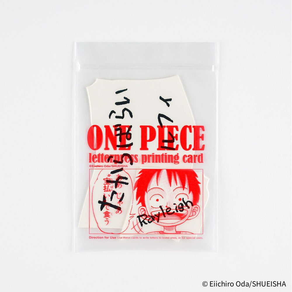 Hobonichi Techo 2026 ONE PIECE Magazine Vivre Card & Treasure Tab Letterpress Printed Card