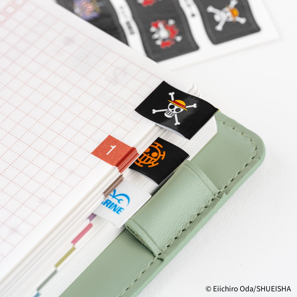 Hobonichi Techo 2026 ONE PIECE Magazine Pirate Flag Index Stickers