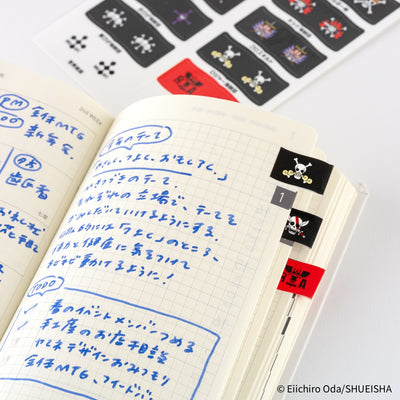 Hobonichi Techo 2026 ONE PIECE Magazine Pirate Flag Index Stickers