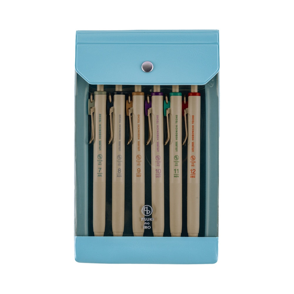 Hobonichi Techo 2026 TSUKI no IRO Uniball One Set w/ Case - July-Dec