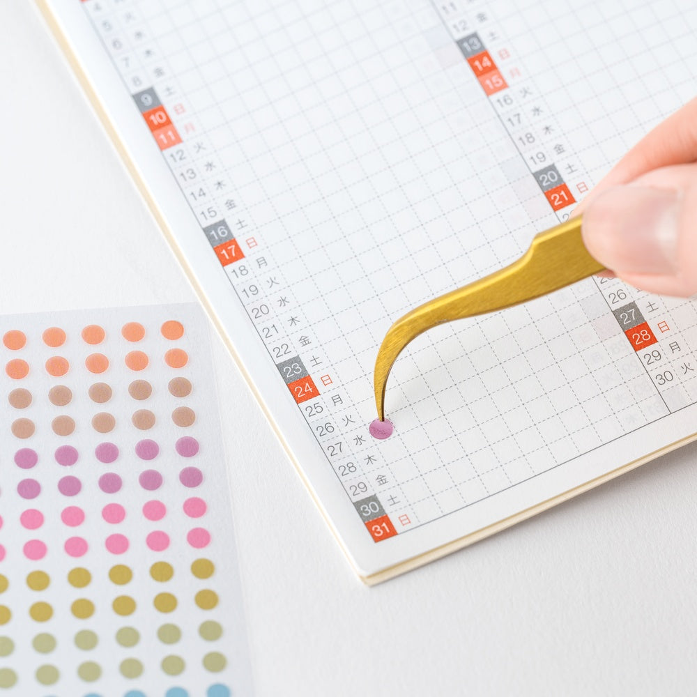 Hobonichi Techo 2026 TSUKI no IRO Transparent Dot Stickers - 3.5mm