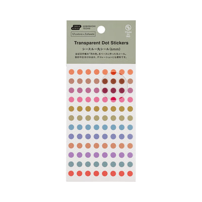 Hobonichi Techo 2026 TSUKI no IRO Transparent Dot Stickers - 6mm