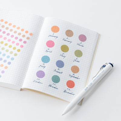 Hobonichi Techo 2026 TSUKI no IRO Transparent Dot Stickers - 15mm