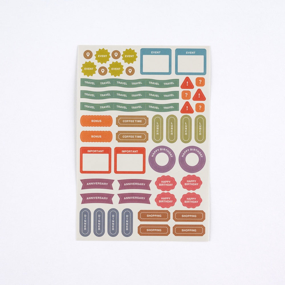Hobonichi Schedule Sticker Set - TSUKI no IRO