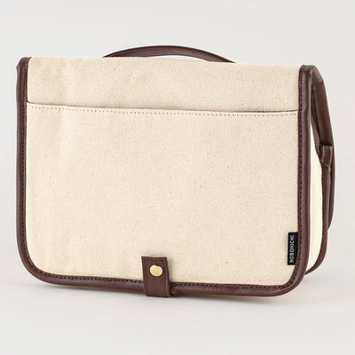 Hobonichi Accessories Pouch, Stappo - Canvas: Ivory Brown