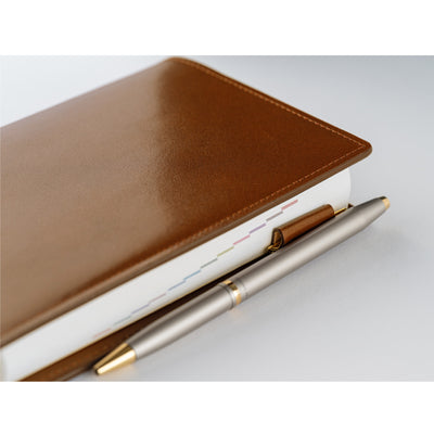 Hobonichi Techo 2025 Couverture originale - Cuir : Taut (Marron)