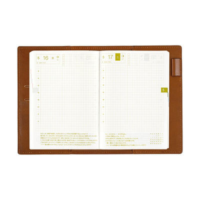 Hobonichi Techo 2025 Couverture originale - Cuir : Taut (Marron)