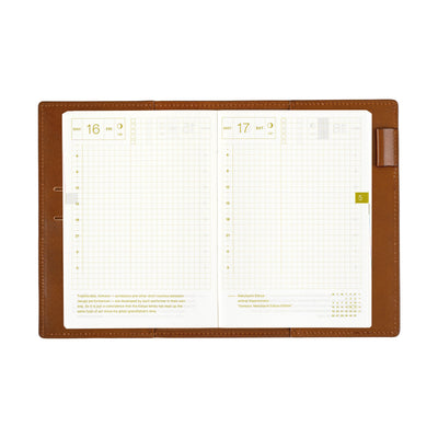 Hobonichi Techo 2025 Couverture originale - Cuir : Taut (Marron)