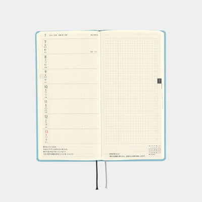 Semanas de Hobonichi Techo 2025 - Colores: Agua de limón (español)