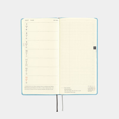 Semanas de Hobonichi Techo 2025 - Colores: Agua de limón (español)