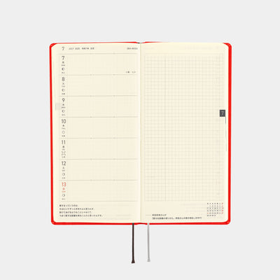 Hobonichi Techo 2025 Weeks - Colors: Chili Pepper (English)