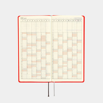 Hobonichi Techo 2025 Weeks - Colors: Chili Pepper (English)