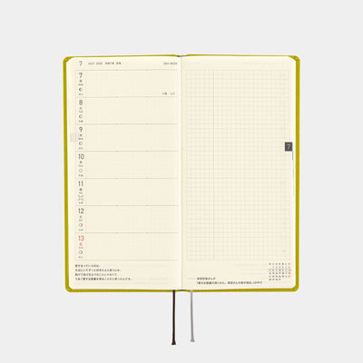 Hobonichi Techo 2025 Weeks - Colors: Pistachio (English)