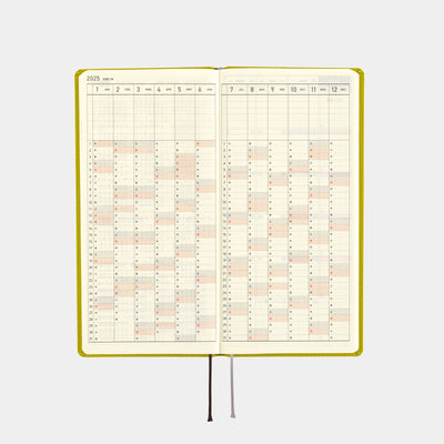 Hobonichi Techo 2025 Weeks - Colors: Pistachio (English)