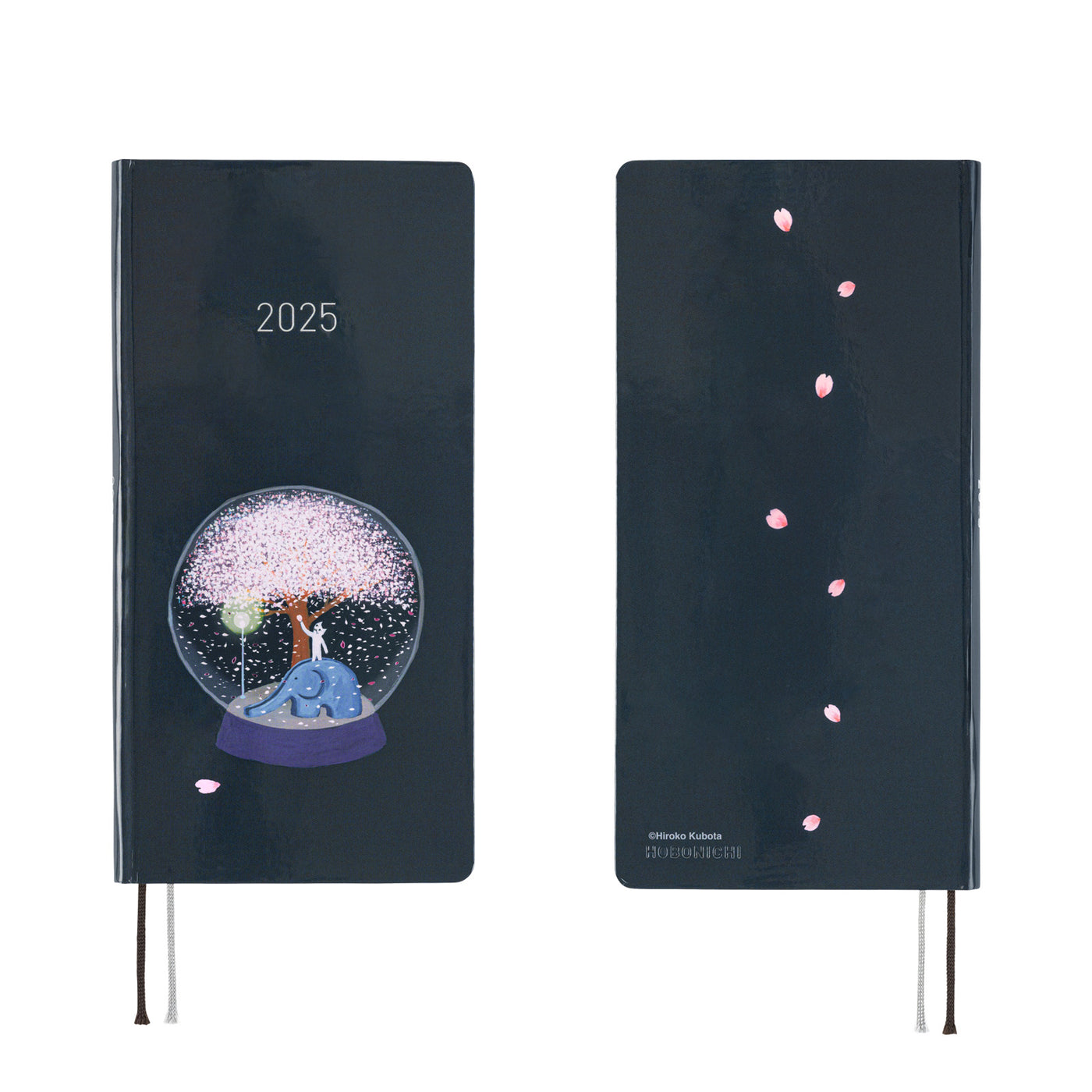 Hobonichi Techo 2025 Weeks - Hiroko Kubota: Night Cherry Blossom Snow Globe (English)