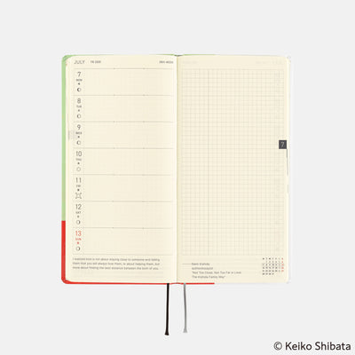 Semanas de Hobonichi Techo 2025 - Keiko Shibata: Gracias por tu arduo trabajo, Aoki-san (español)