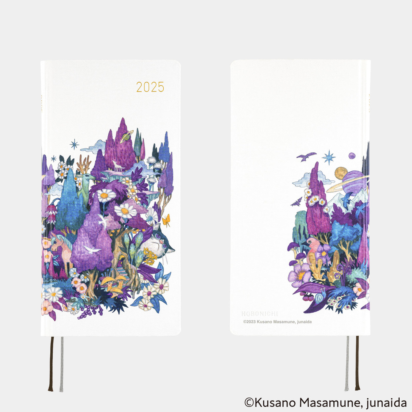 Semanas de Hobonichi Techo 2025 - Masamune Kusano x Jjunaida: Through the Purple Night (Inglés)